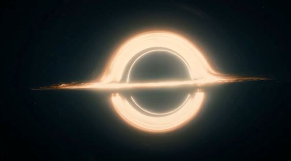 Juodoji skylė Gargantua iš filmo „Interstellar“